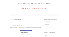 Desktop Screenshot of markhuckvale.com